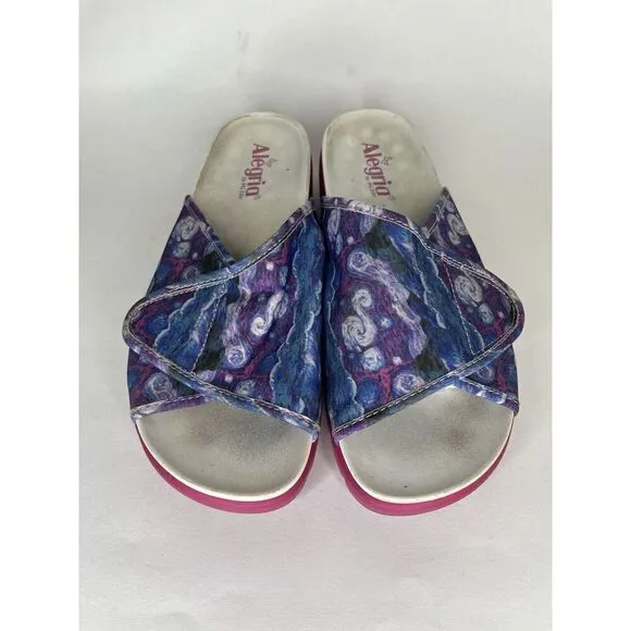 Alegria AIR-267 AIRIE Such A Monet Women 41 US 10 Comfort Platform Slide Sandals