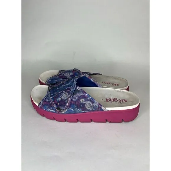 Alegria AIR-267 AIRIE Such A Monet Women 41 US 10 Comfort Platform Slide Sandals