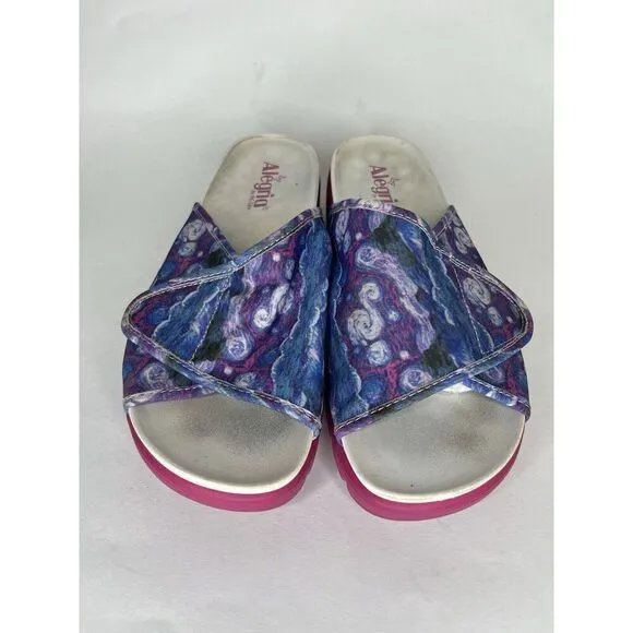 Alegria AIR-267 AIRIE Such A Monet Women 41 US 10 Comfort Platform Slide Sandals