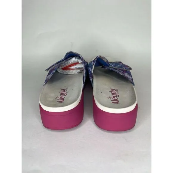 Alegria AIR-267 AIRIE Such A Monet Women 41 US 10 Comfort Platform Slide Sandals