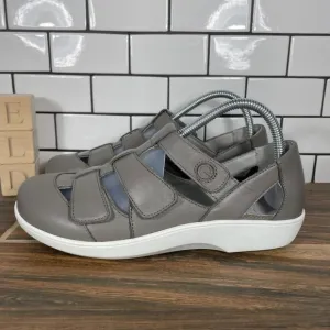 Alegria Traq Treq Women's Size EU 38 Shoes Dove Gray Strappy Smart Sandal