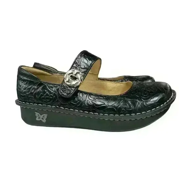 Alegria Women's Paloma Mary Jane Nurse Shoe Clog Comfort Leather Black Size 11