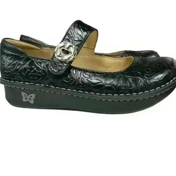Alegria Women's Paloma Mary Jane Nurse Shoe Clog Comfort Leather Black Size 11