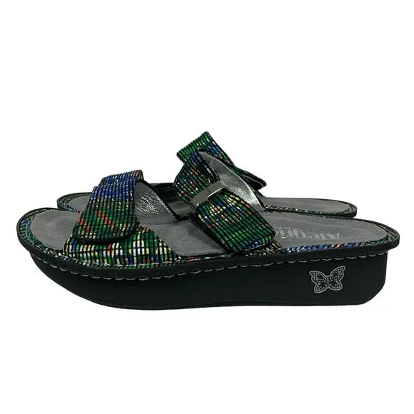 Alegria Womens Size 37 Karmen Prime Time Rave 2 Strap Comfort Sandals