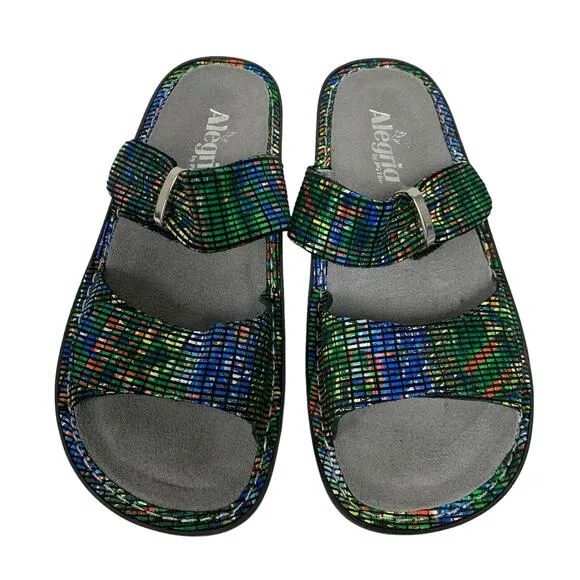 Alegria Womens Size 37 Karmen Prime Time Rave 2 Strap Comfort Sandals