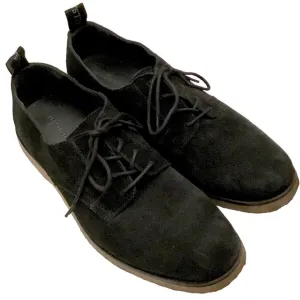 All Saints Men’s 7 Derby Oxford ‘Leigh’ Black Suede Lace-up Crepe Sole EU40/US 7