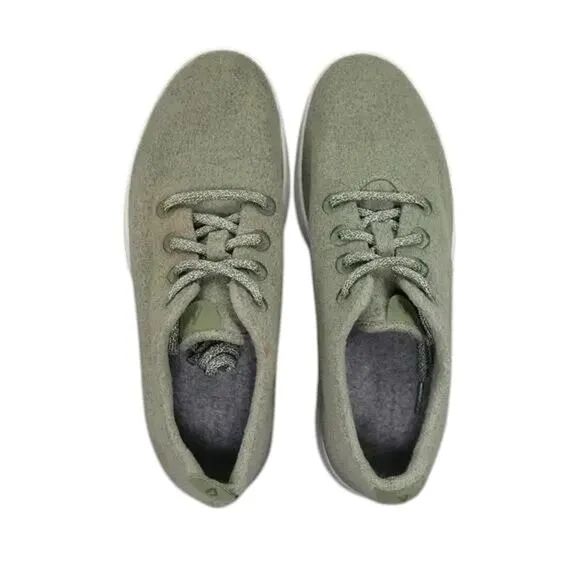 Allbirds Shoes Mens 9 Sneaker Lifestyle Wool Runner Trainer Green Casual Comfort