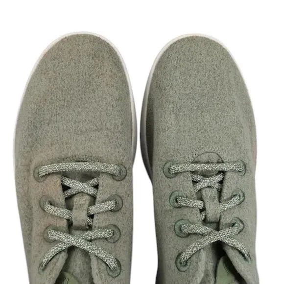 Allbirds Shoes Mens 9 Sneaker Lifestyle Wool Runner Trainer Green Casual Comfort