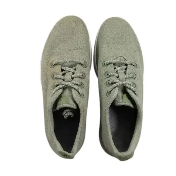 Allbirds Shoes Mens 9 Sneaker Lifestyle Wool Runner Trainer Green Casual Comfort