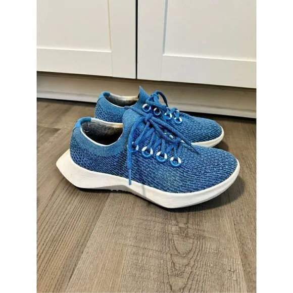 Allbirds Tree Dasher 2 Women's Size 9 Blue Comfort Running Sneakers Shoes