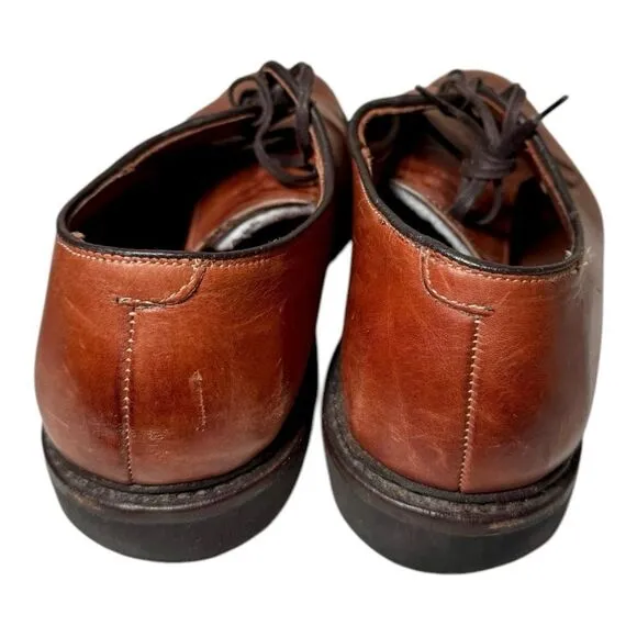 Allen Edmonds Badlands Leather Derby Oxford Dress Shoes Brown Mens Size 11 D