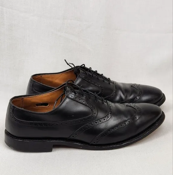 Allen Edmonds Black Birmingham Oxford Leather Dress Shoes
