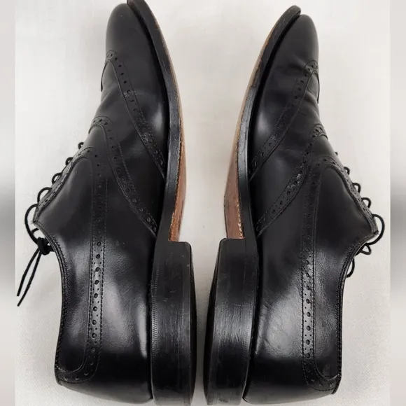 Allen Edmonds Black Birmingham Oxford Leather Dress Shoes