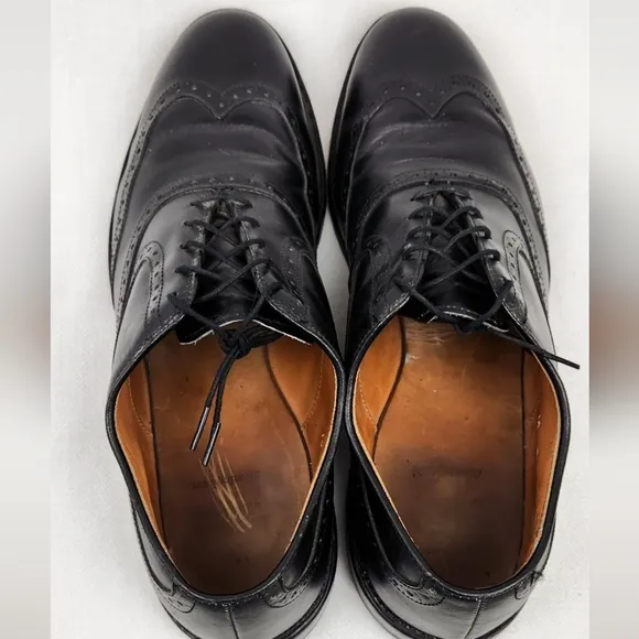 Allen Edmonds Black Birmingham Oxford Leather Dress Shoes