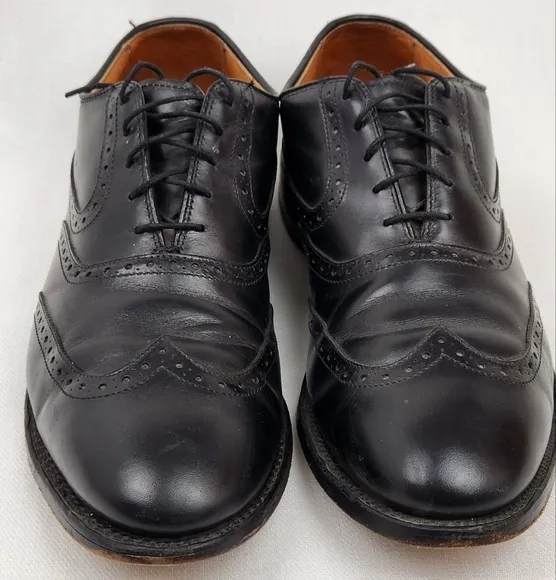 Allen Edmonds Black Birmingham Oxford Leather Dress Shoes