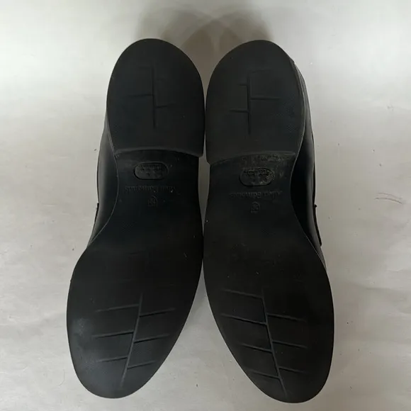 ALLEN EDMONDS Black Leather Apron Toe Penny Loafers Extralight 3032 56801 Sz 10D