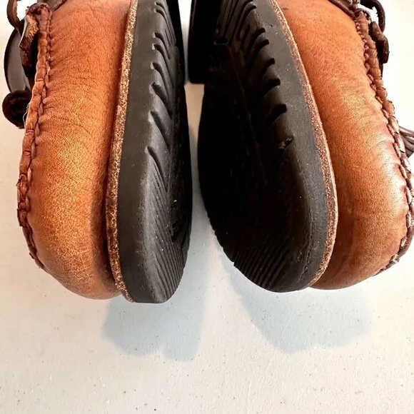 Allen Edmonds Nashua Loafer Mens Size 9  Brown Leather Rubber Sole Tassel