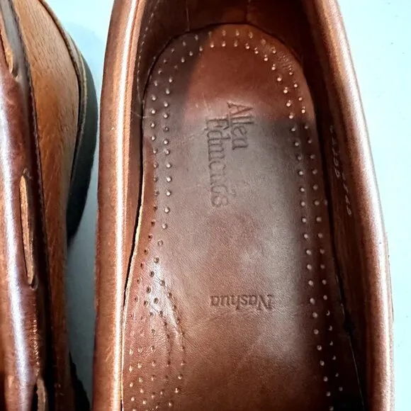 Allen Edmonds Nashua Loafer Mens Size 9  Brown Leather Rubber Sole Tassel