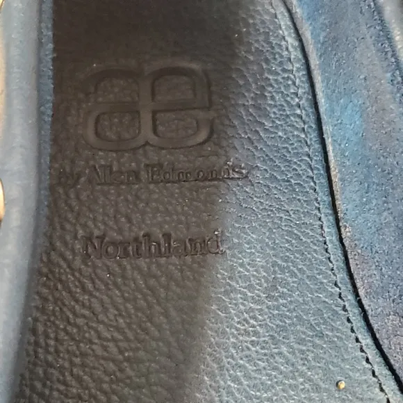 Allen Edmonds Navy Blue Boat Shoes Slip-On Loafers Moccasin Stitching Size 13 D