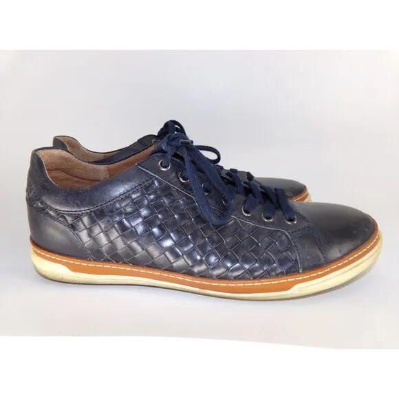 Allen Edmonds Porter Derby Sneaker Mens Size 9 D 55902 Navy Blue Leather