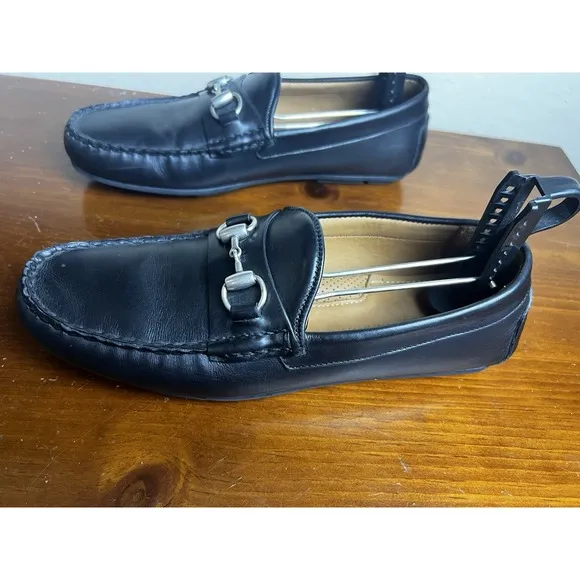 Allen Edmonds SEBASTIAN Mens Leather BIT Driving Loafers 9 1/2 D Black 6362 $325