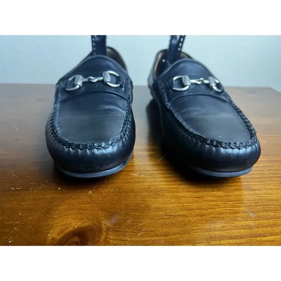 Allen Edmonds SEBASTIAN Mens Leather BIT Driving Loafers 9 1/2 D Black 6362 $325