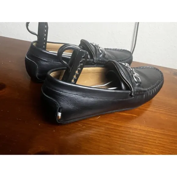 Allen Edmonds SEBASTIAN Mens Leather BIT Driving Loafers 9 1/2 D Black 6362 $325
