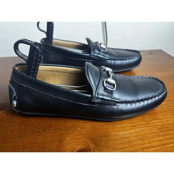 Allen Edmonds SEBASTIAN Mens Leather BIT Driving Loafers 9 1/2 D Black 6362 $325