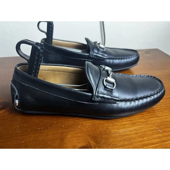 Allen Edmonds SEBASTIAN Mens Leather BIT Driving Loafers 9 1/2 D Black 6362 $325
