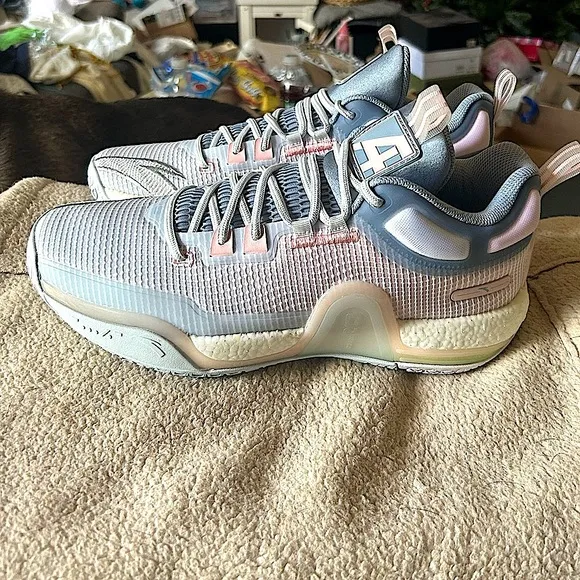ANTA BaDao Mid Top Basketball Shoes 'Blue Pink' 112241112-2 - New with Box