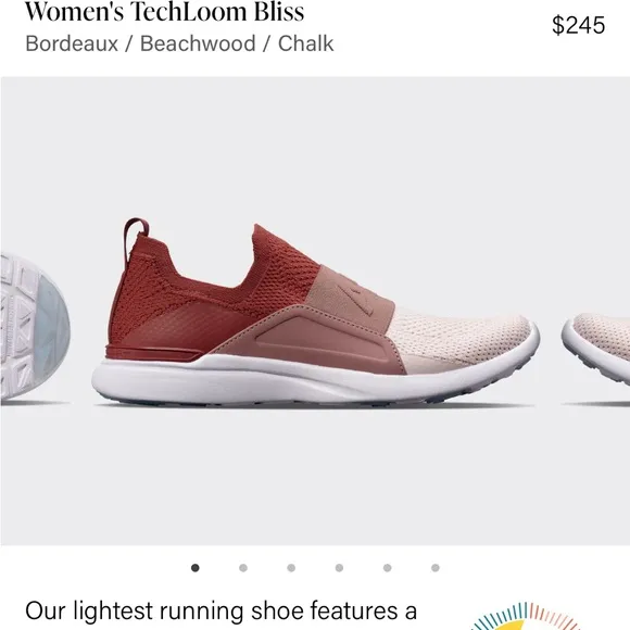 APL Women's Red and Pink Athletic Shoes