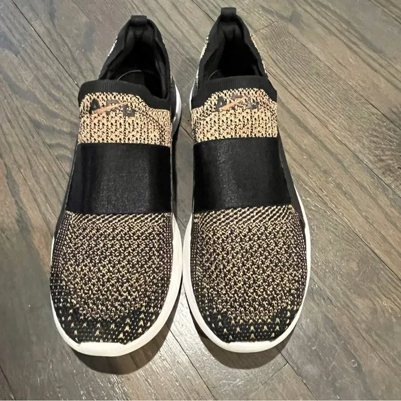 APL Womens TechLoom Bliss Shoe Black / Rose Gold / White Size 8.5