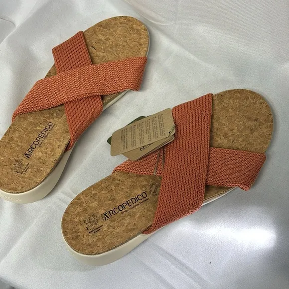 Arcopedico anatomic footwear  Pantanal Knit eco friendly cork Sandals new