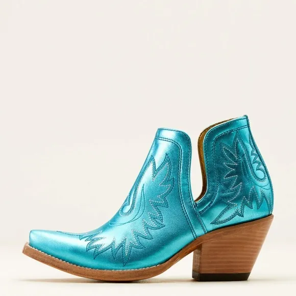 ARIAT WOMEN'S DIXON WESTERN BOOTIES/BOOT| Electric Calypso (Blue/Turquoise)| NEW