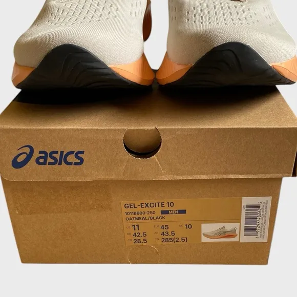 Asics Gel-Excite 10 Running Athletic Shoes Men's 11 Oat Meal Streetwear Sneakers