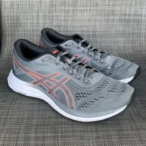 ASICS GEL-Excite 6 Athletic Sneakers Shoes 'Steel Grey/Papaya' Women's size 8.5