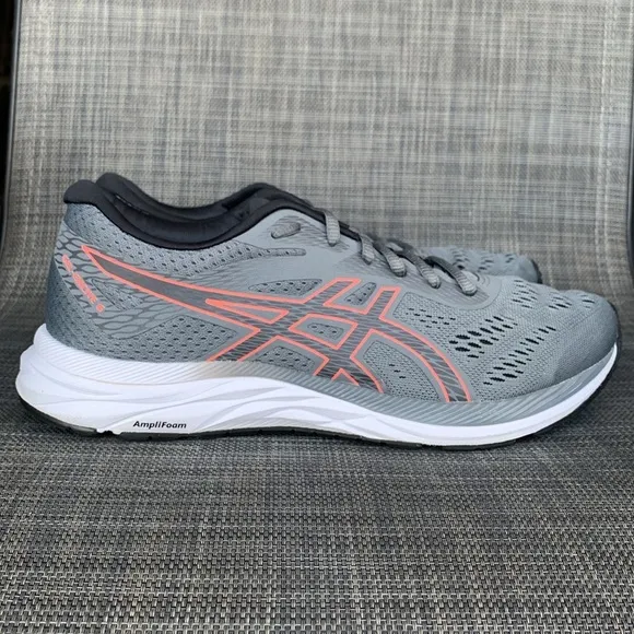 ASICS GEL-Excite 6 Athletic Sneakers Shoes 'Steel Grey/Papaya' Women's size 8.5