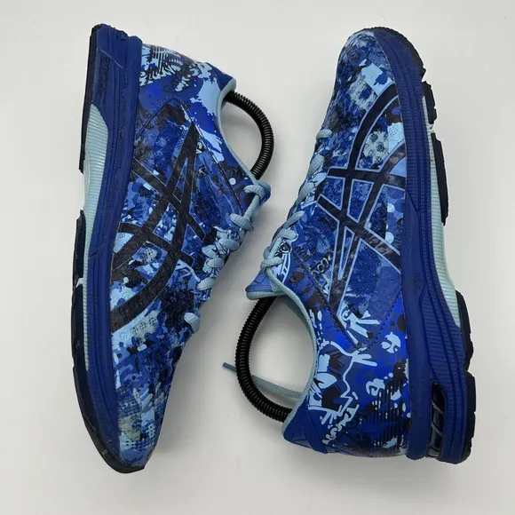 Asics Shoes Mens Size 8 Gel Noosa Tri 11 Blue Camo Running Dynamic Duomax