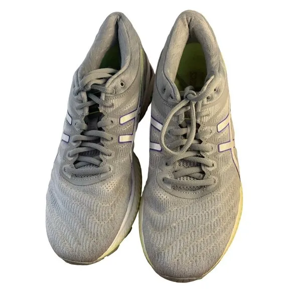 Asics Womens Gel Nimbus 22 Gray Comfort Athletic Sneaker Shoes Size US 10