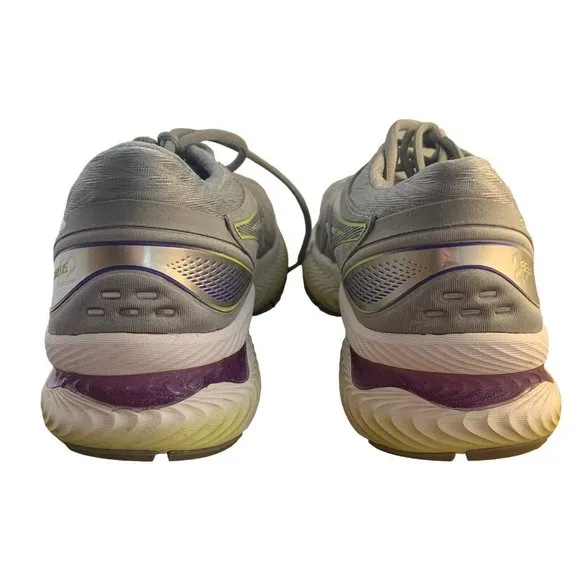 Asics Womens Gel Nimbus 22 Gray Comfort Athletic Sneaker Shoes Size US 10