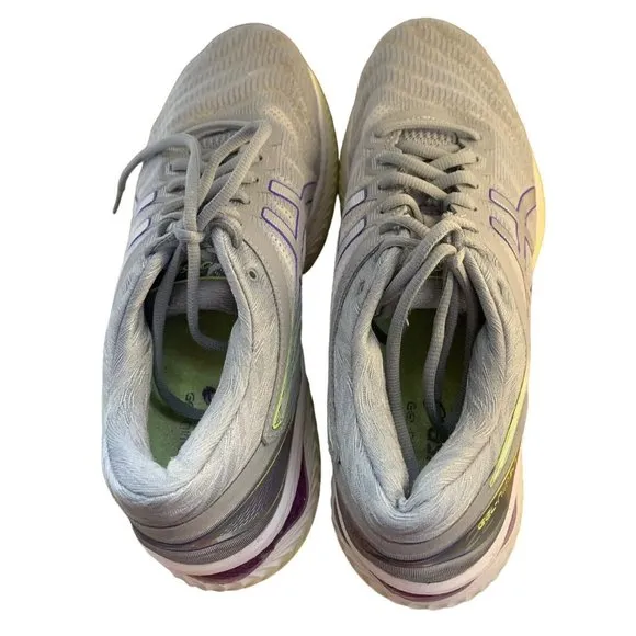 Asics Womens Gel Nimbus 22 Gray Comfort Athletic Sneaker Shoes Size US 10