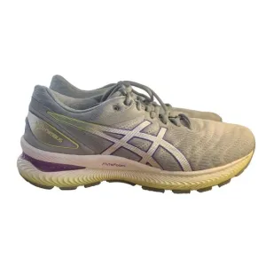 Asics Womens Gel Nimbus 22 Gray Comfort Athletic Sneaker Shoes Size US 10