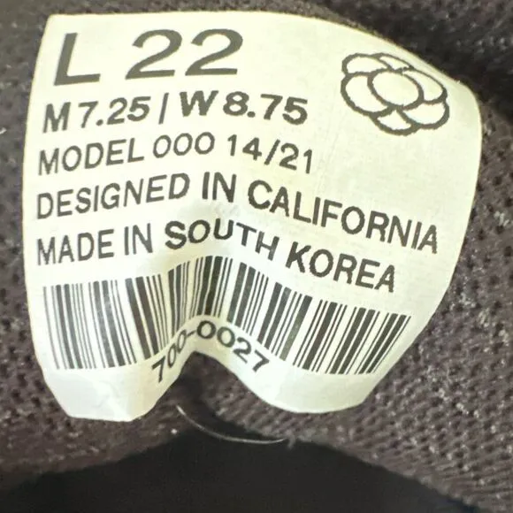 ATOMS Model 000 Shoes Men 7.25 Women 8.75 sz Cushiony Comfort Minimalist Sneaker