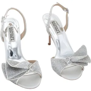 Badgley Mischka Women's Rennie Soft White Heeled Sandal Size 5.5