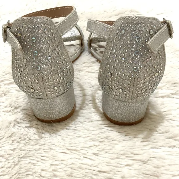BADGLEY MISCHKAGirl's Embellished Block Heel Sandals