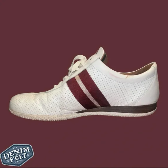 Bally Men’s Switzerland Frenz CalfPerforated Lace-Up Sneakers/Shoes | PRELOVED!