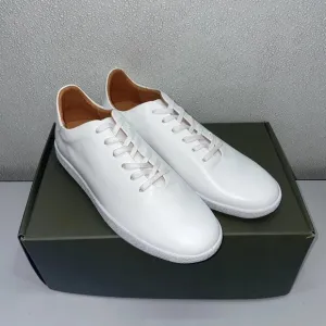 Beckett Simonon Geller Trainers – Men’s Size 10 – White Leather – New With Box