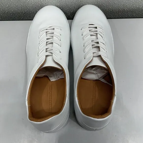 Beckett Simonon Geller Trainers – Men’s Size 10 – White Leather – New With Box