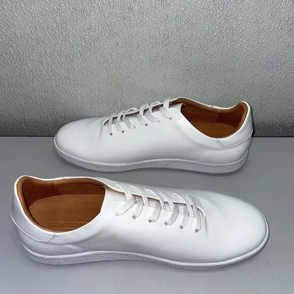 Beckett Simonon Geller Trainers – Men’s Size 10 – White Leather – New With Box