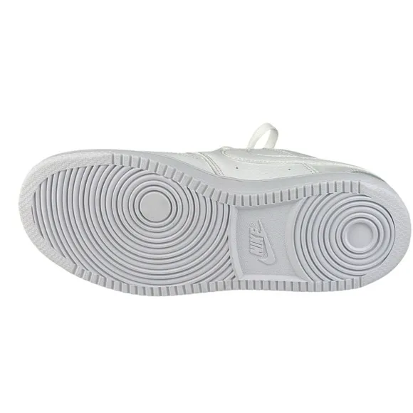 Big Kids Nike Court Vision Sz 6.5 Low Casual Lace-Up Shoes CD5434-100 White NWOB